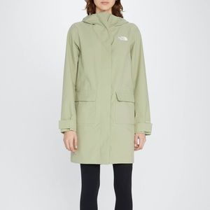 The North Face Women’s City Breeze Rain Parka II Tea Green